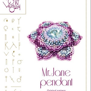 pendant tutorial / pattern Mr Jane pendant...PDF instruction for personal use only
