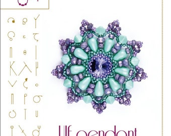 Jewelry pattern pendant tutorial / pattern Ulf pendant ..PDF instruction for personal use only