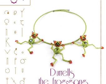 pendant tutorial / pattern Durrells the frog PDF instruction for personal use only