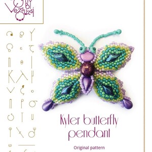 pendant tutorial / pattern Kyler butterfly– PDF instruction for personal use only