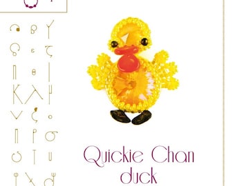 pendant tutorial / pattern Quickie Chan duck – PDF instruction for personal use only