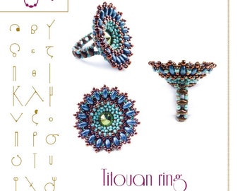 Ring tutorial / pattern Titouan ring ..PDF instruction for personal use only