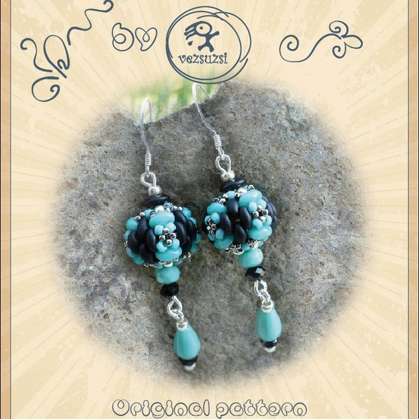 Ron earrings...PDF instruction for personal use only
