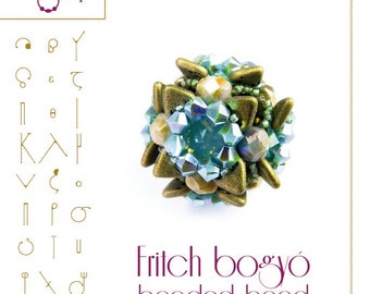 Fritch  beaded bead  with triangle beads-PDF instruction for personal use only