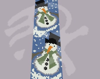 Peyote pattern Snowman... PDF pattern