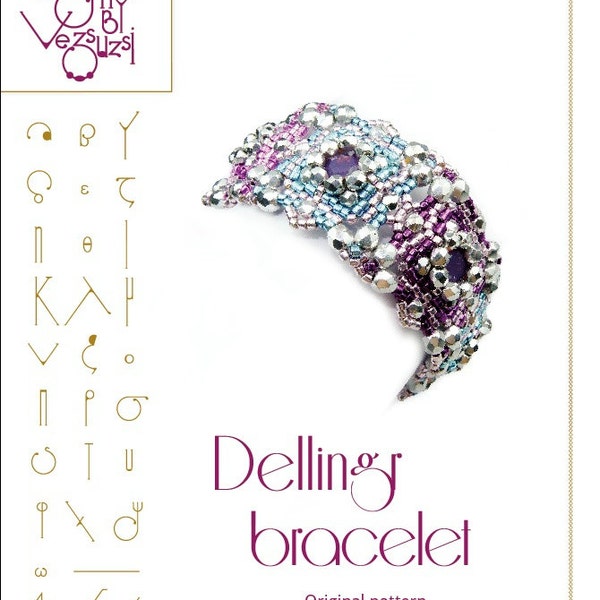 Bracelet tutorial / pattern Dellingr bracelet...PDF instruction for personal use only