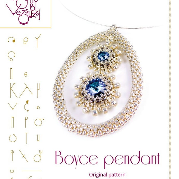 Pendant tutorial / pattern Boyce pendant – PDF instruction for personal use only