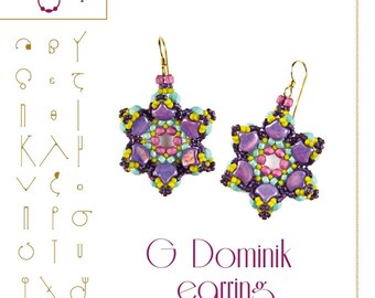 G. Dominik earrings pattern - PDF instruction for personal use only