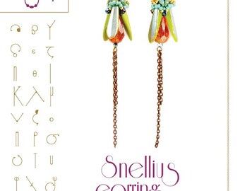 Earring tutorial / pattern Snellius earring...PDF instruction for personal use only