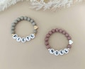 Personalized baby bracelet with name, beaded bracelet, children's bracelet, name bracelet, christening, newborn, birth gift, baby bracelet, child product logo