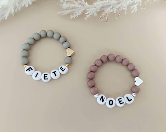 Babyarmband mit Name, Perlenarmband personalisiert, Kinderarmband, Namensarmband, Taufe, Neugeborene, Geschenk Geburt, Armband Baby, Kind