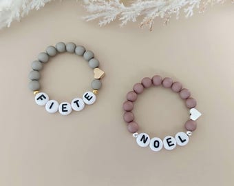 Babyarmband mit Name, Perlenarmband personalisiert, Kinderarmband, Namensarmband, Taufe, Neugeborene, Geschenk Geburt, Armband Baby, Kind