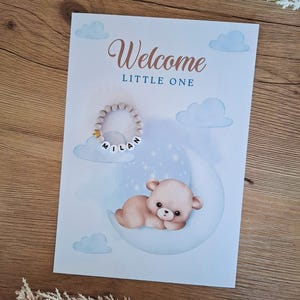 Babyarmband mit Name, Perlenarmband personalisiert, Kinderarmband, Geburtsarmband, Namensarmband, Taufarmband, Neugeborene, Geschenk Geburt