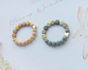 Babyarmband met naam, parelarmband baby, kinderarmband, dooparmband, gepersonaliseerd, cadeau geboorte, naamarmband, pasgeboren