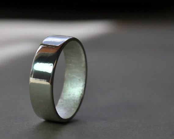 Sterling Silver 6mm Wide Brushed Finish Band Sterling Silver 6mm Wide Brushed Finish Band