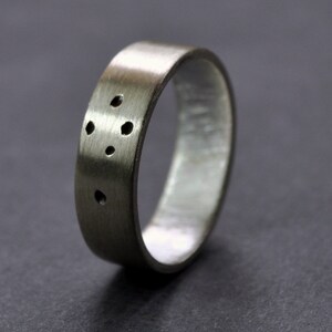 Southern Cross Ring. Sterling Silver. 5mm. Wedding Band. Wedding Ring. Matte Finish. Australia. Aussie. image 4