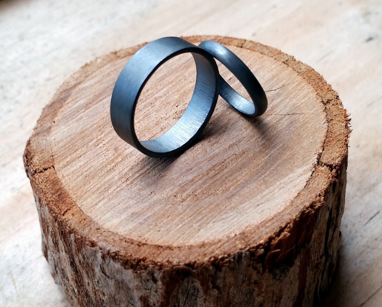 925 Oxidized Silver 0.3cm Ring Size 6.0 for Women main image 1