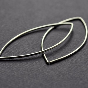 Simple Sterling Silver Earrings. Leaf. Urban Eco. Leaves. Nature. Tree. Contemporary. Modern. Light. Handmade. Epheriell. Brisbane. image 2