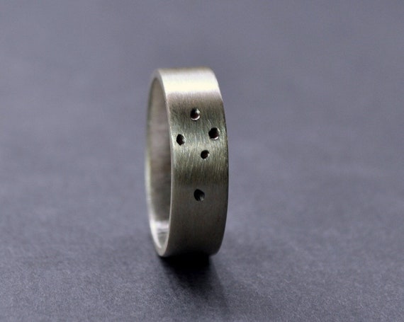 Southern Cross Ring. Sterling Silver. 5mm. Wedding Band. Wedding Ring. Matte Finish. Australia. Aussie. Etsy