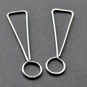 Exclamation Mark Earrings. Punctuation Collection. Gift for Teacher, Writer, Editor, Proofreader. Geek Style Modern Simple Sterling Silver.