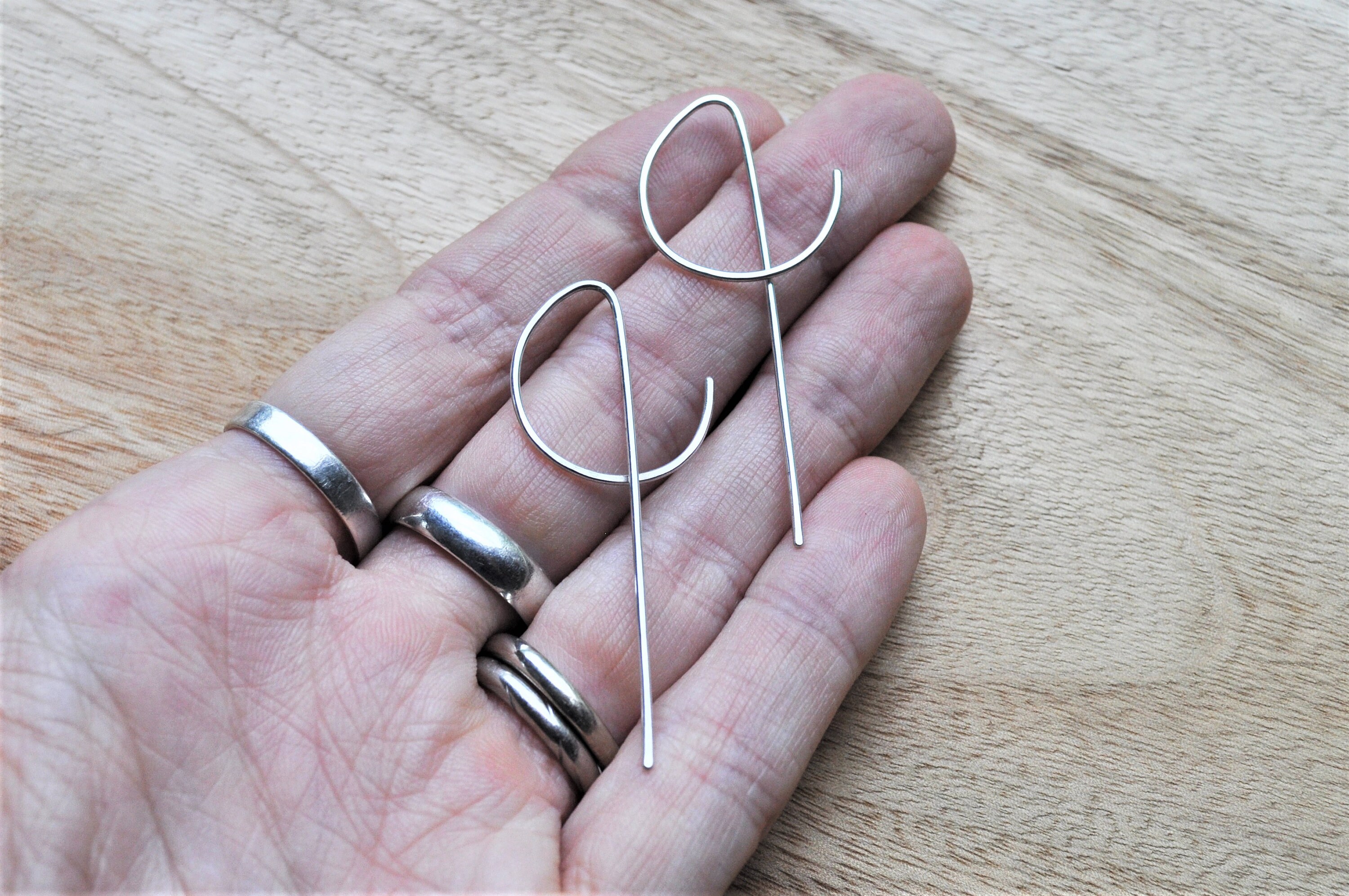 Everyday Sweetness Hoop In Silver