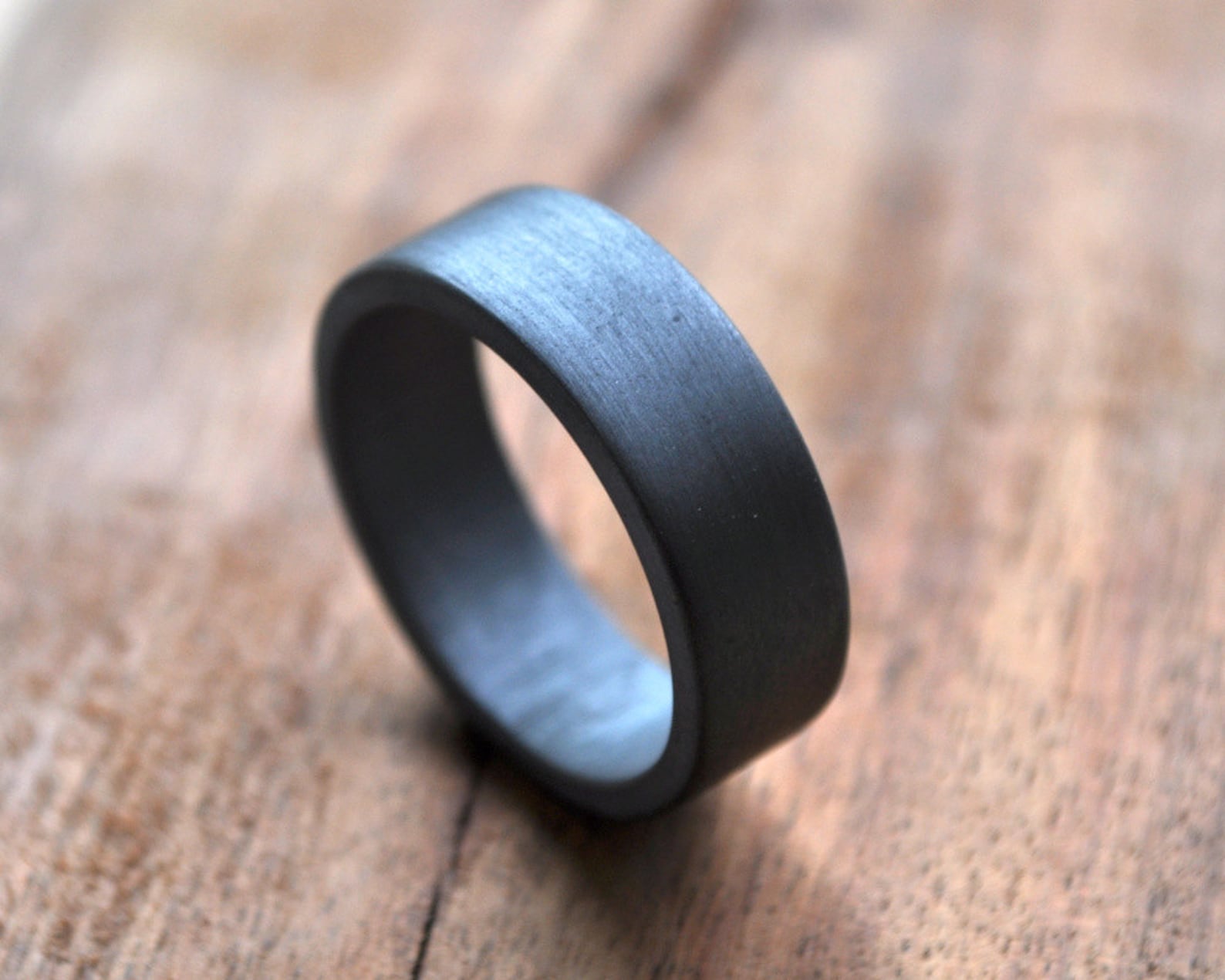 Chunky Men's Wedding Ring. Sterling Silver. Etsy