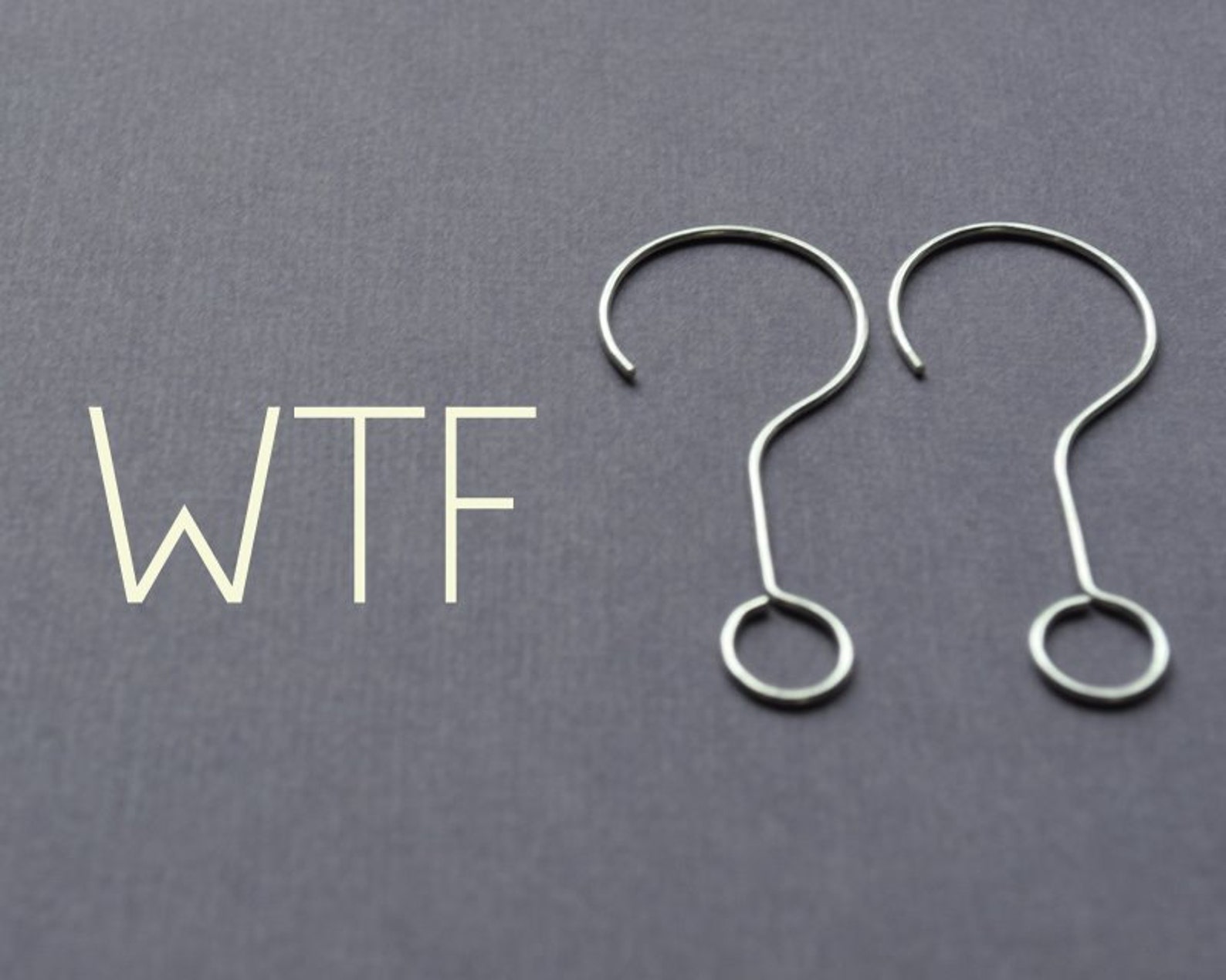 Earrings. Punctuation Collection. Question Mark. Spelling Etsy