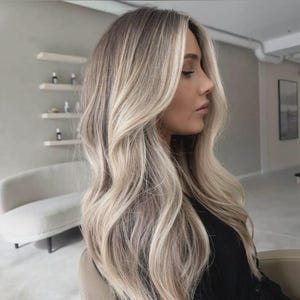 Dark Ash Blonde Topper | Silk Base Human Hair Topper | 8x8 | Ash Brown Mixed Light Blonde Topper | Straight Short Hair | Straight Toper