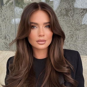 Luxe European Hair Topper For White Women | Brown Human Hair Topper For Alopecia | 10x10 | Silk Lace Mono Base Alopecia | Women Hair Topper