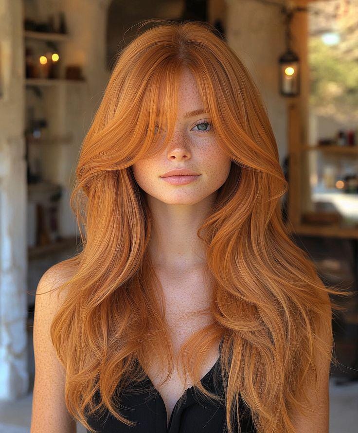 Color #30 medium strawberry blond topper human Amazon.com : Megito Hair Topper Long Wavy 18inch Strawberry  main image 3