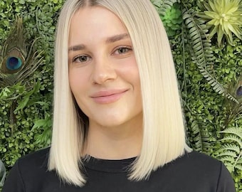 Silk Lace Mono Blonde Human Hair Topper for Alopecia | 3x5 | Fake Scalp Topper | Natural Look for White Women | Fake Scalp Topper