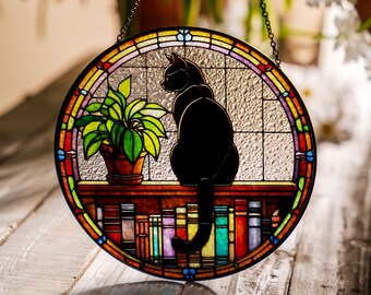 Acchiappasole Personalizzato Animali Domestici - Decorazione Vetro Colorato Con Foto Cane O Gatto