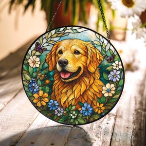 Atrapasol de vidrio con retrato de mascota personalizado, arte de vidrio para perros y gatos, atrapasol para colgar en la ventana de tu mascota, retrato de mascota a partir de una foto, decoración conmemorativa para mascotas.
