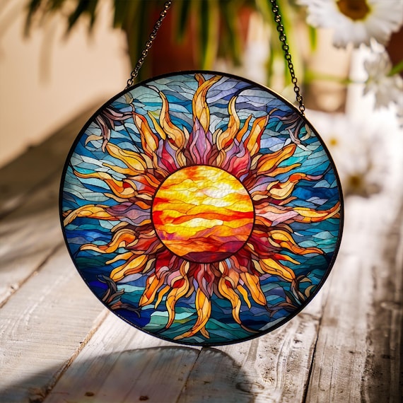 太陽のステンドグラスのサンキャッチャー、サンシャインウィンドウ