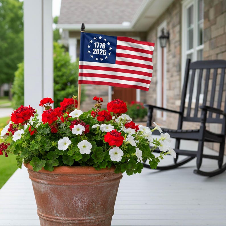 America 250th Anniversary Hand Flag, USA 250 Patriotic Small Flag With ...