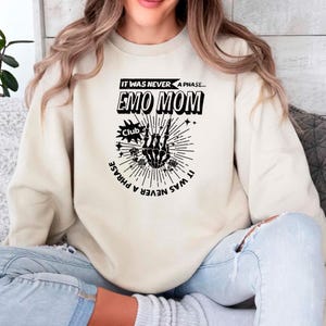 It Was Never A Phase Emo Moms Club Shirt, Skeleton Tee, Sarcastic Trendy Mom Shirt, Mother&#39;s Day Gift, Alternative Mom Tee, Funny Mom Gifts