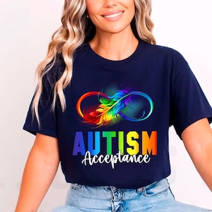 Autism Awareness Shirt, In April We Wear Red Tee, Light It Up Red Shirt, Autism Acceptance T-Shirt, Support Autism Awareness Gift,Autism tee