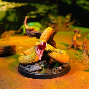 Giant Snake | 28mm 32mm 75mm and more | plant-based resin | Dungeon and Dragons | RPG | Tabletop Games