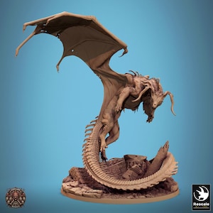 Gargantuan white dragon miniature - Etsy 日本