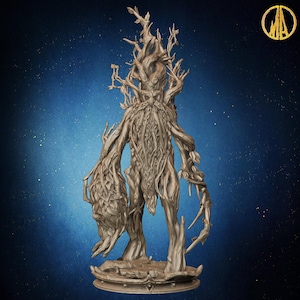 Tree Elder | 32mm and more scales | plant-based white resin 3d print | Dungeon and Dragons | Tabletop and Wargame Miniatures