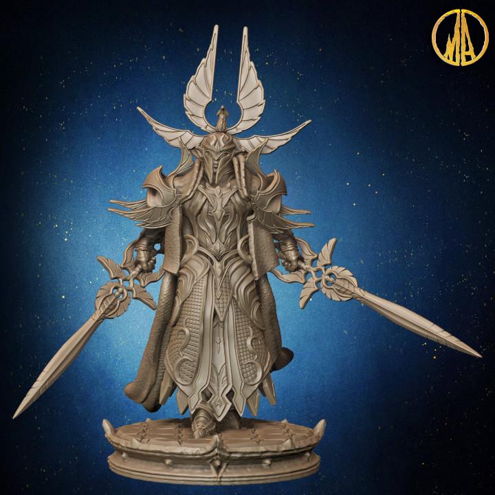 Moonlight Elite Knights | 32mm and more scales | plant-based white resin 3d print | Dungeon and Dragons | Tabletop and Wargame Miniatures