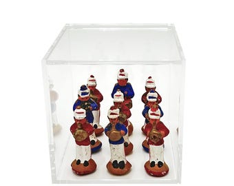 Display box 128x128x128mm | Plexiglass | Trasparent | Clear | Display for miniatures, figures, small objects, toys, figurines