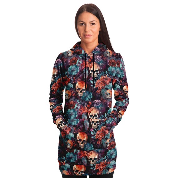 neon hoodie dress Neon Blue Leopard Print Hoodie Dress, S