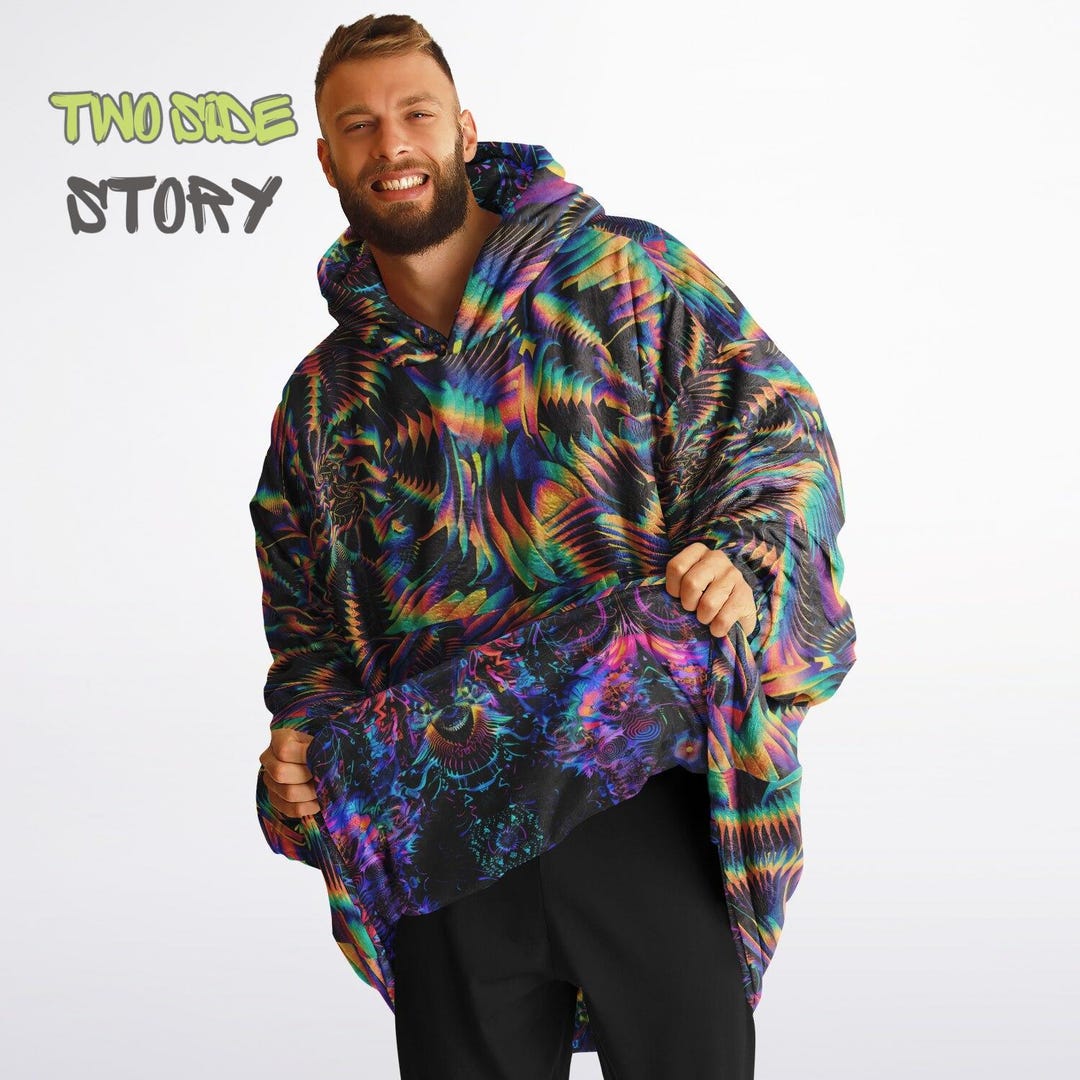 Trippy Print Pattern Men Women Pullover Hoodie main image 0