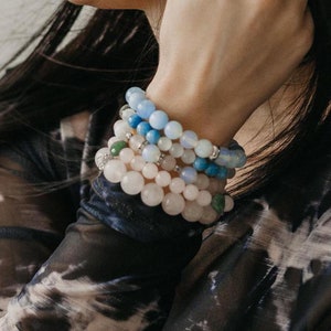 Pulseira personalizada exclusiva com contas dzi feitas de acordo com seu mapa natal, pulseira com pedra de nascimento, joias de bruxa, contas dzi, olho de tigre, pedra da lua