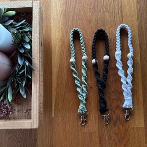 Cordón/llavero/idea de regalo de macramé