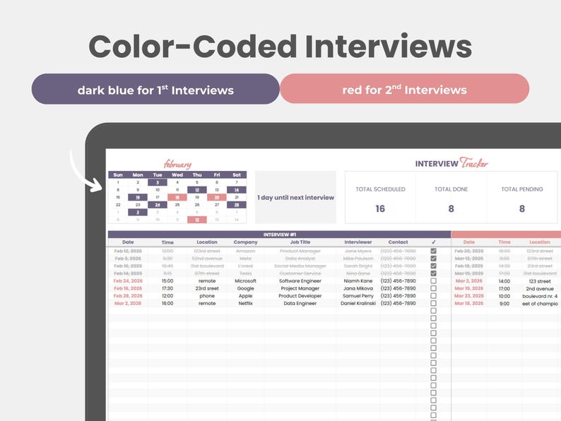 Job Application Tracker Spreadsheet - Job Tracker - Career Planner ...