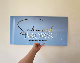 Custom 3D Acrylic Logo Sign: UV Print Office Decor