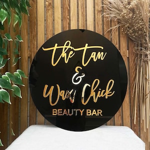 Round Custom 3D Acrylic Business Sign Wall, Personalized clear Business Sign, Acrylic Business Logo Sign, 3D Acrylic Logo Signage