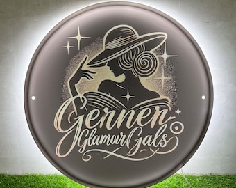 3D Backlit Business Logo Sign: Custom Acrylic LED Wall Decor